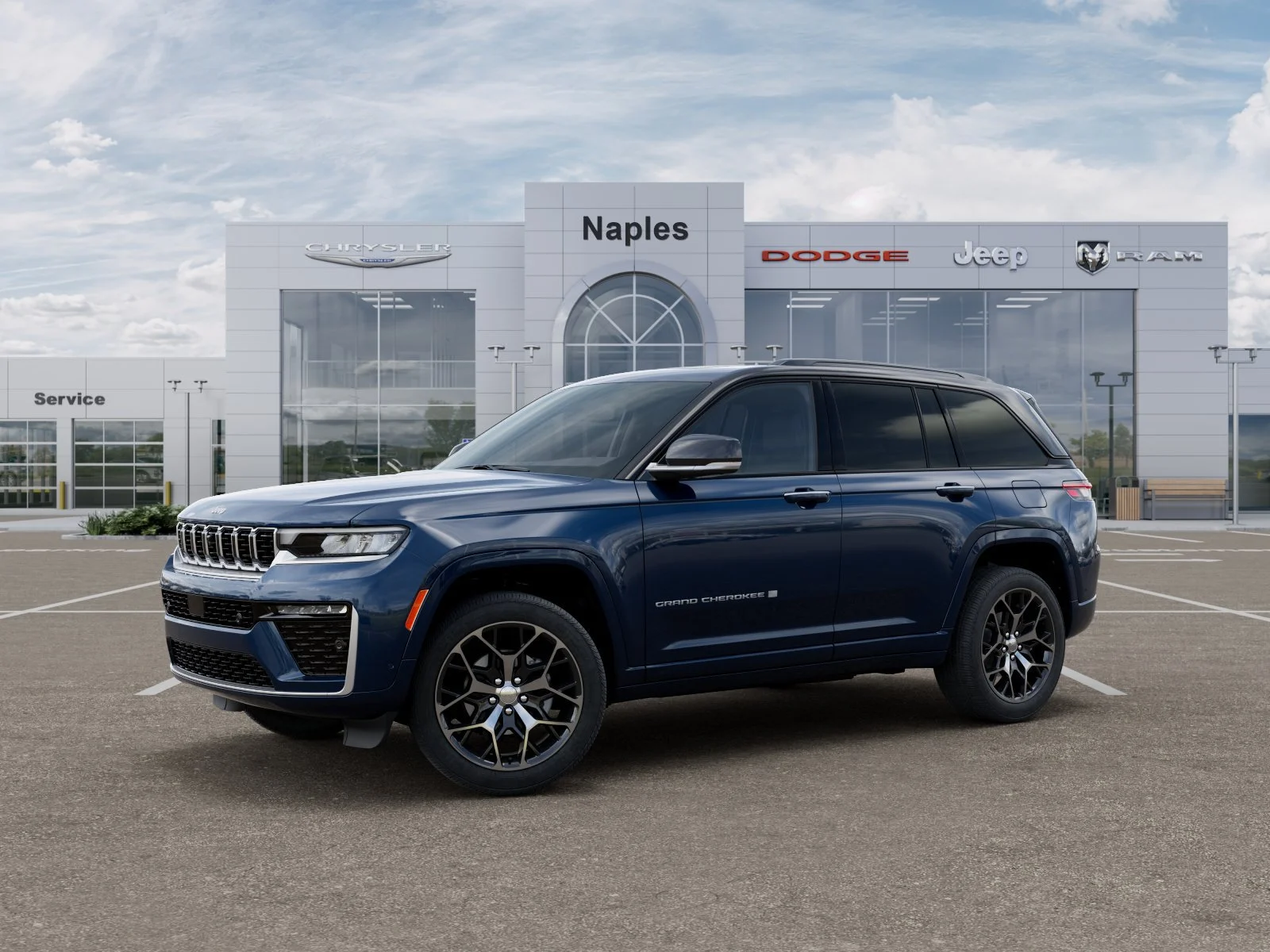 New 2026 Fathom Blue Pearl-Coat Exterior Paint Jeep Summit image 2