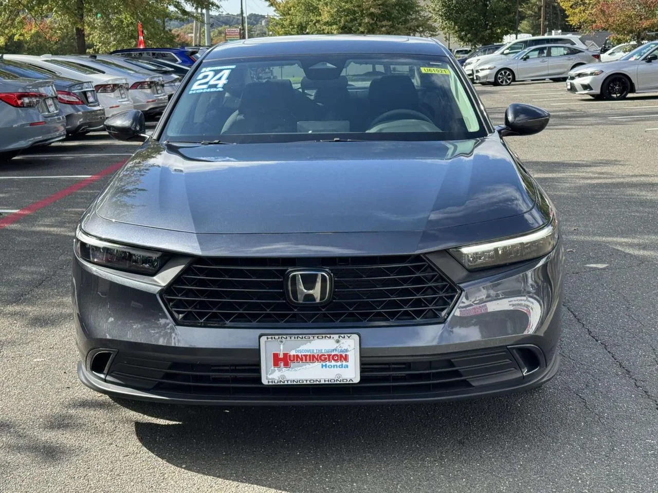 Used 2024 Meteorite Gray Metallic Honda EX image 2