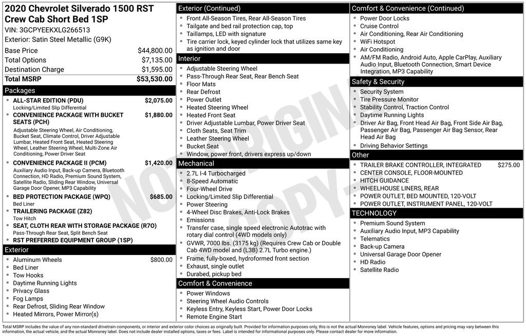 Used 2020 Gray Chevrolet RST image 41