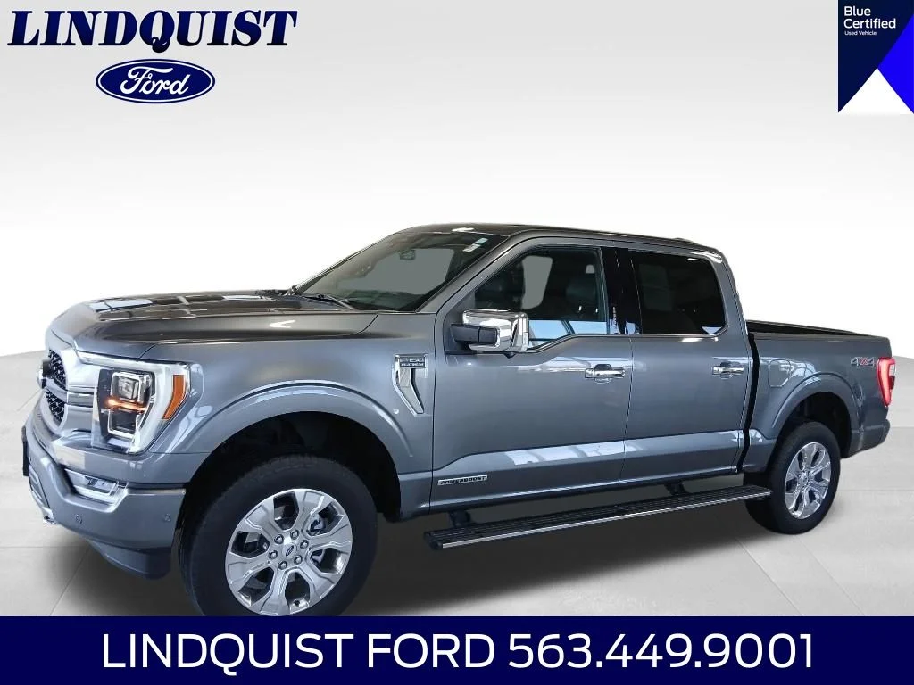 Certified Used 2022 Gray Metallic Ford Platinum image 1