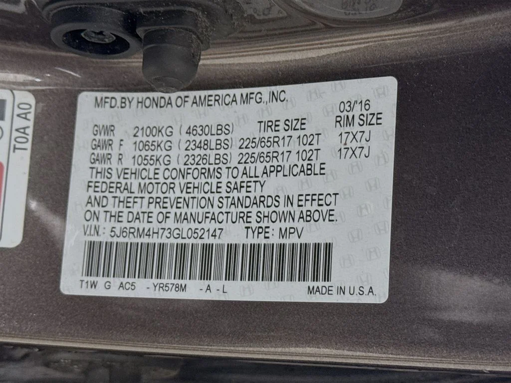 Used 2016 Urban Titanium Metallic Honda EX-L image 33