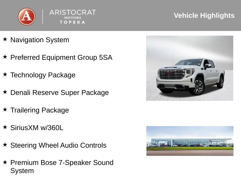 Used 2024 GMC Sierra 1500 Denali Denali with VIN 1GTUUGEL2RZ187753 for sale in Kansas City