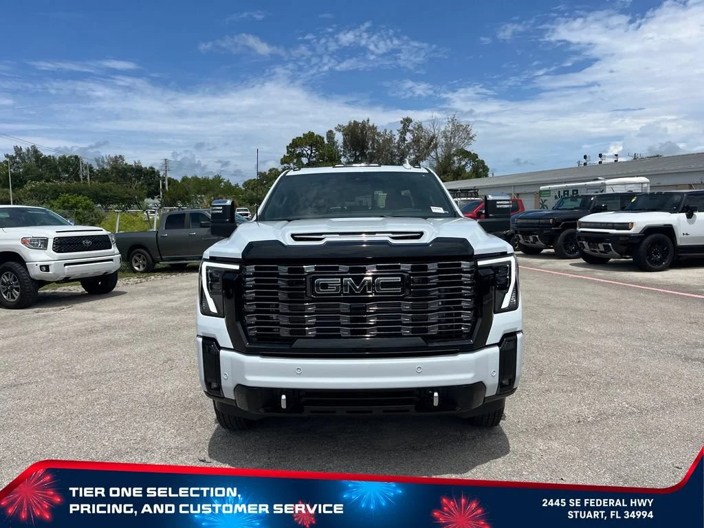 New 2026 Glacier White Tricoat GMC Denali Ultimate DRW image 3