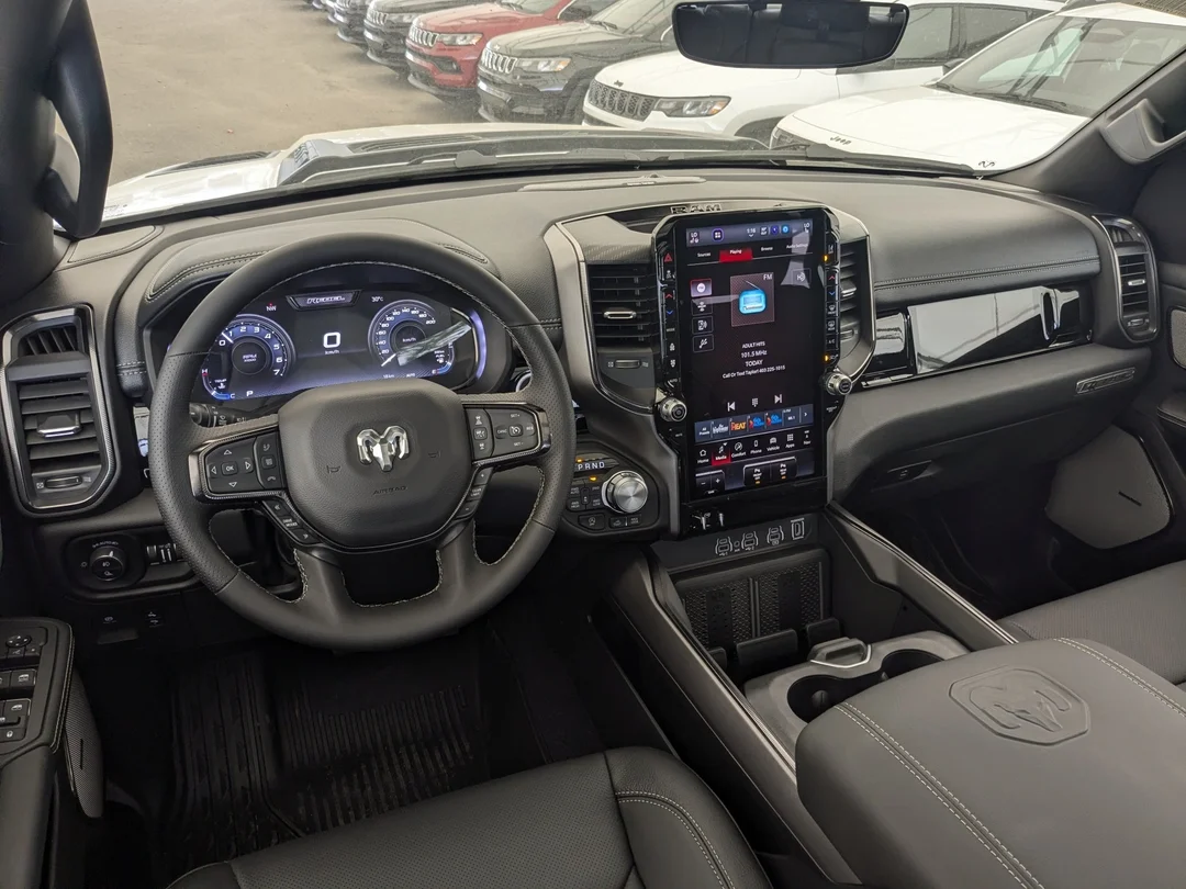 New 2026 White RAM Rebel - - 5.7L HEMI V8 - Rebel Level 1 Equip Grp - Trailer Brake Ctrl - Steel Sport Hood & More! image 25