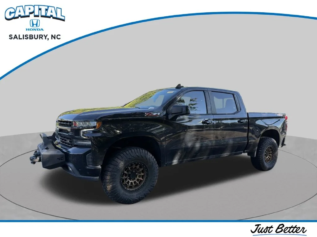 Black 2021 Chevrolet Silverado 1500 LT TRAIL BOSS Crew Cab Pickup Raleigh NC
