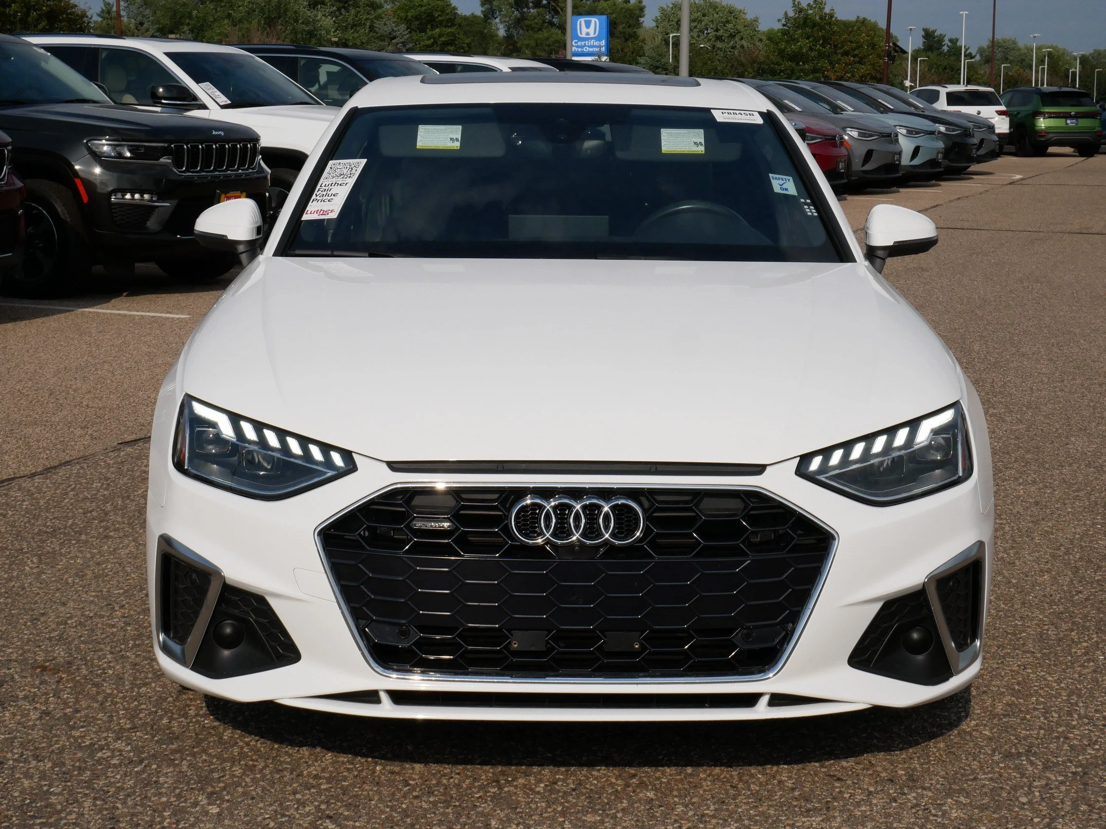 Used 2023 Audi A4 Premium Plus with VIN WAUEAAF49PN002553 for sale in Brooklyn Center, Minnesota