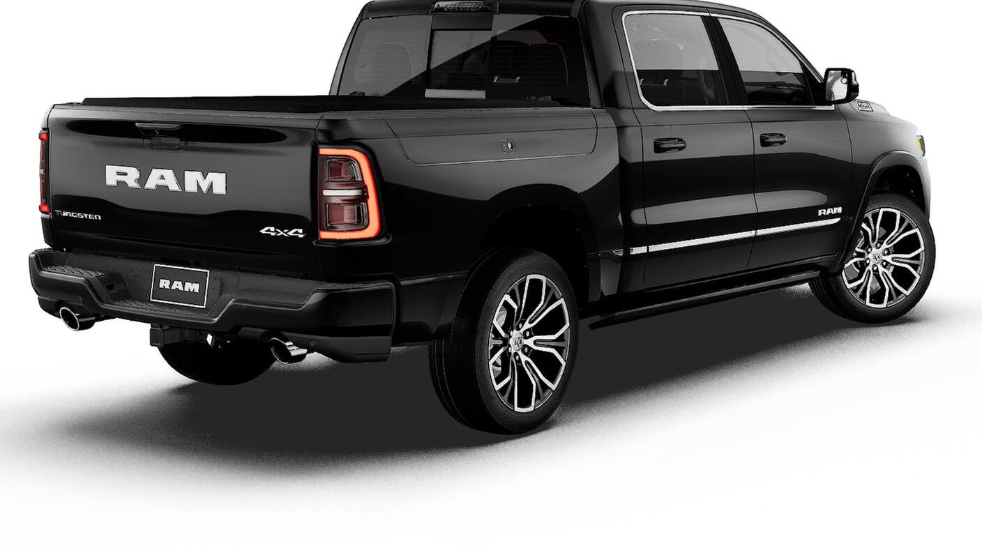 New 2027 Diamond Black Crystal Pearl-Coat Exterior Paint RAM Tungsten image 14