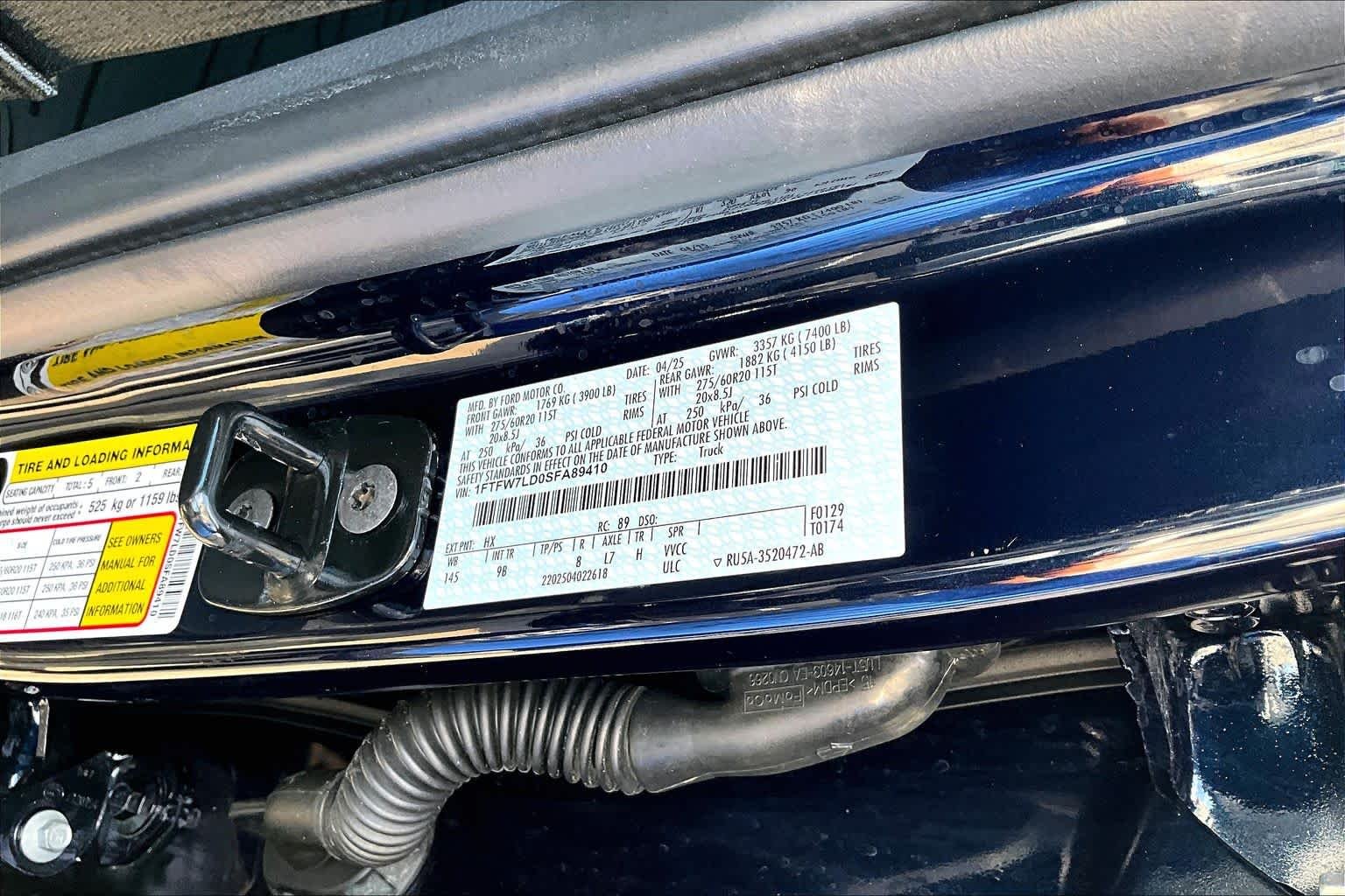 Used 2025 Antimatter Blue Metallic Ford Platinum image 33