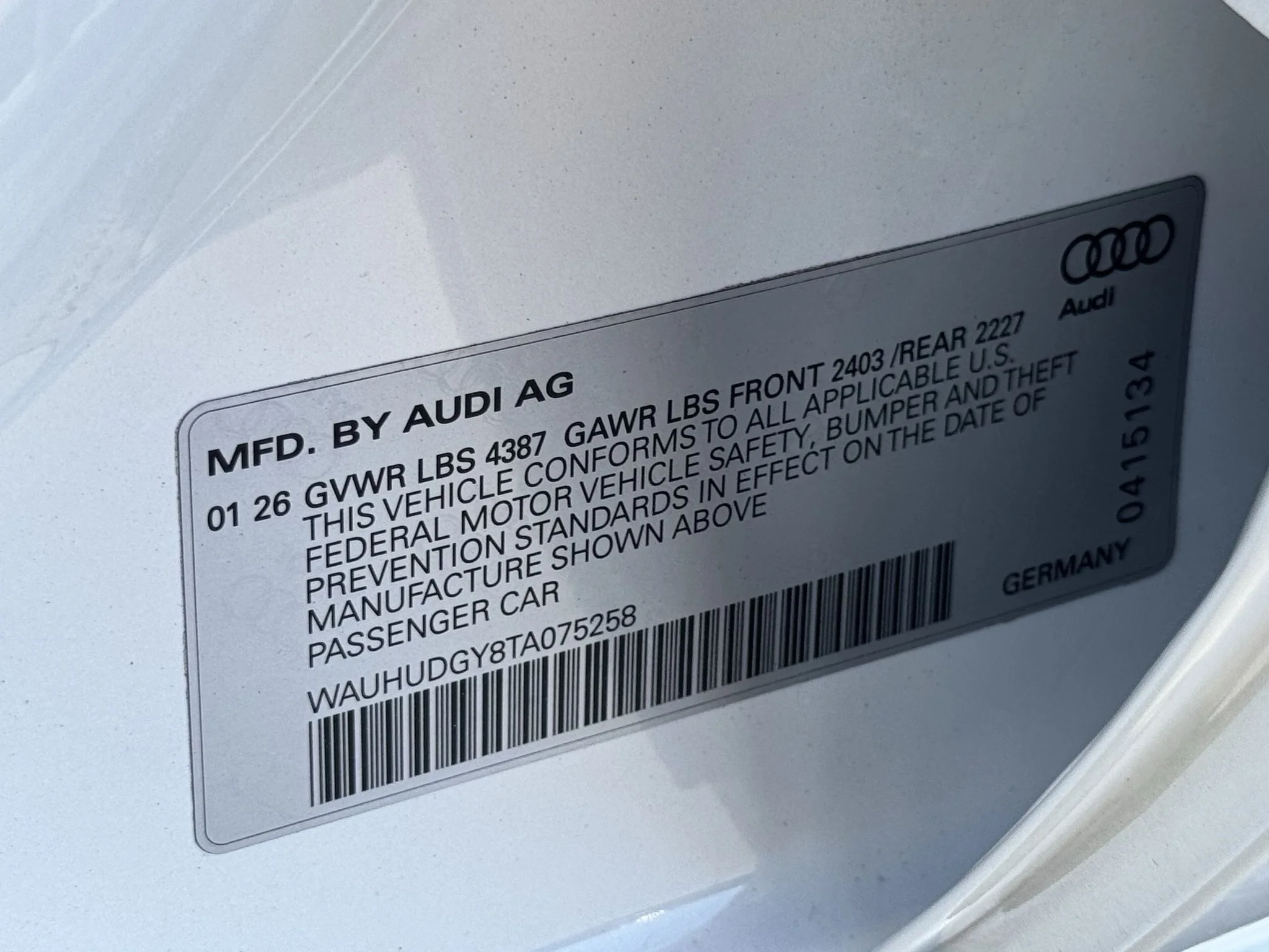 Used 2026 Glacier White Metallic Audi Premium Plus image 35