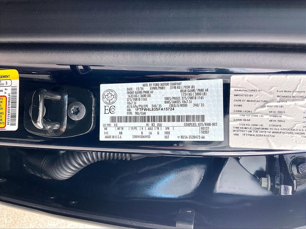 Used 2025 Antimatter Blue Metallic Ford Tremor image 33