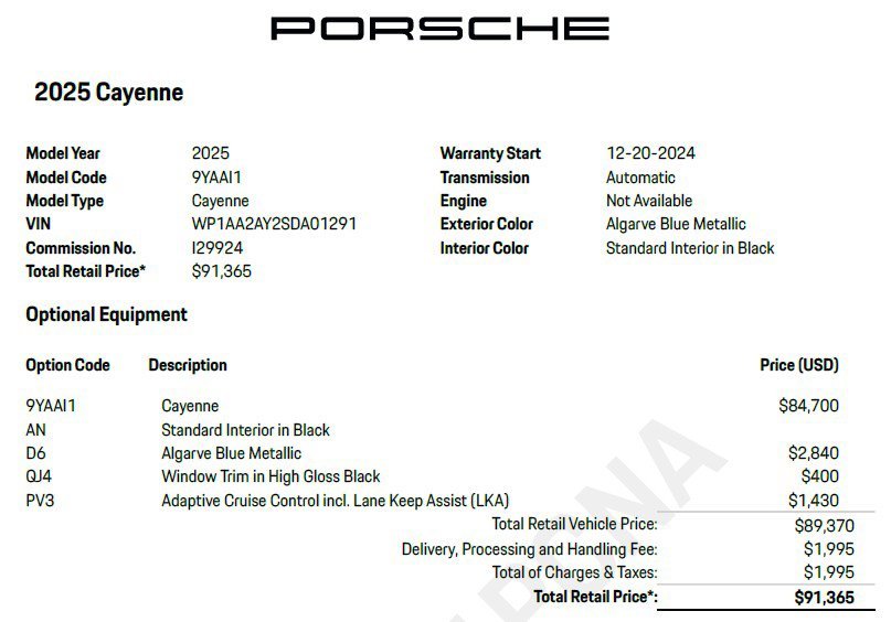 Used 2025 Algarve Blue Metallic Porsche  image 24