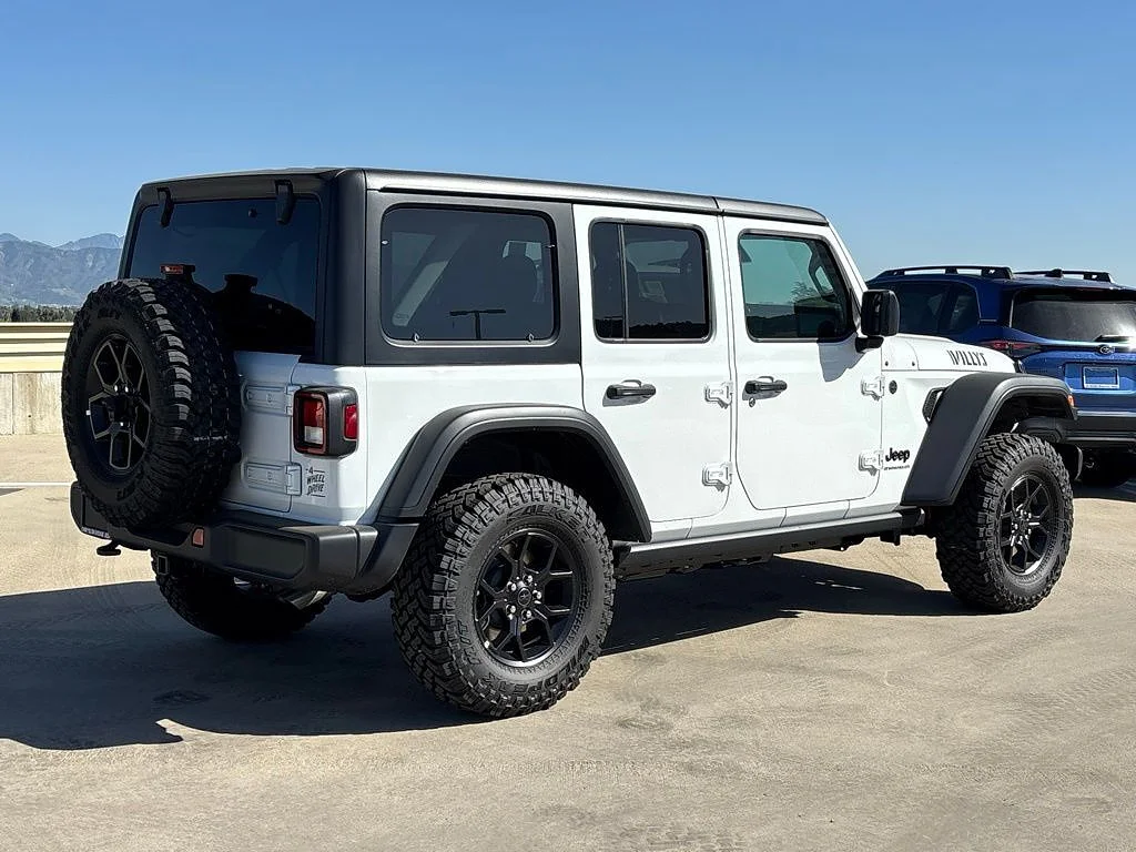 New 2026 Bright White Clear Coat Jeep 4-Door Willys 4x4 image 4