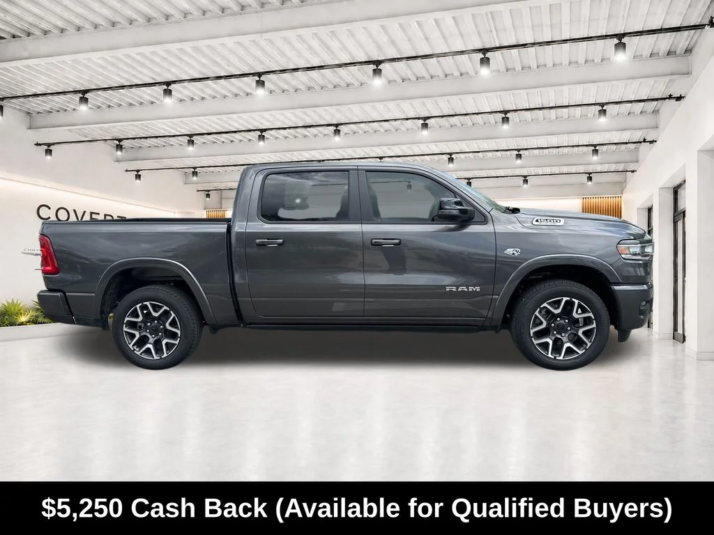 New 2026 Granite Crystal Metallic Clear-Coat Exterior Paint RAM Laramie image 12