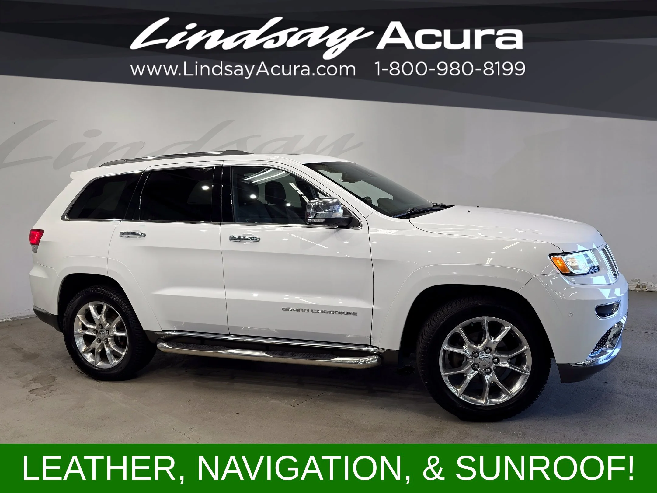 Used 2015 Bright White Clearcoat Jeep Summit image 3