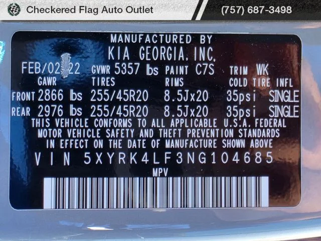 Used 2022 Wolf Gray Kia SX-Prestige image 51