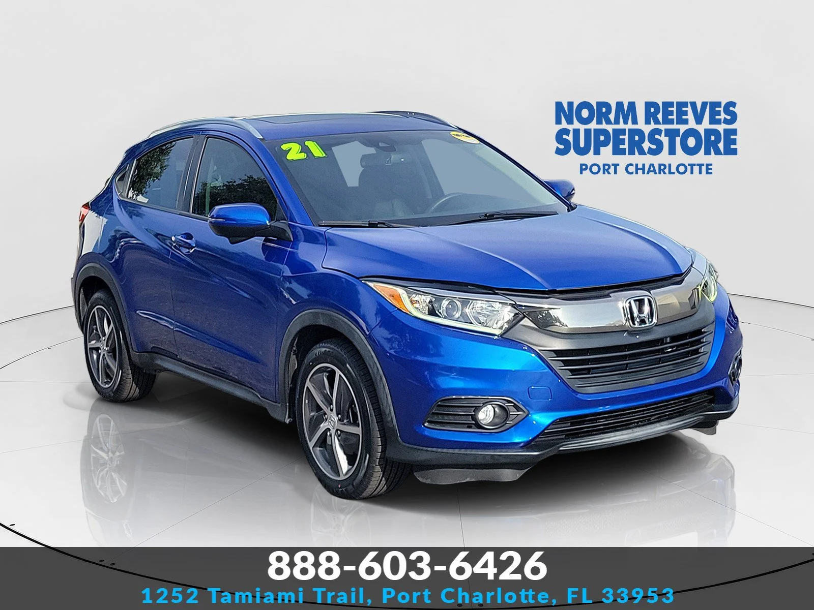 Certified Used 2021 Aegean Blue Metallic Honda EX-L image 38