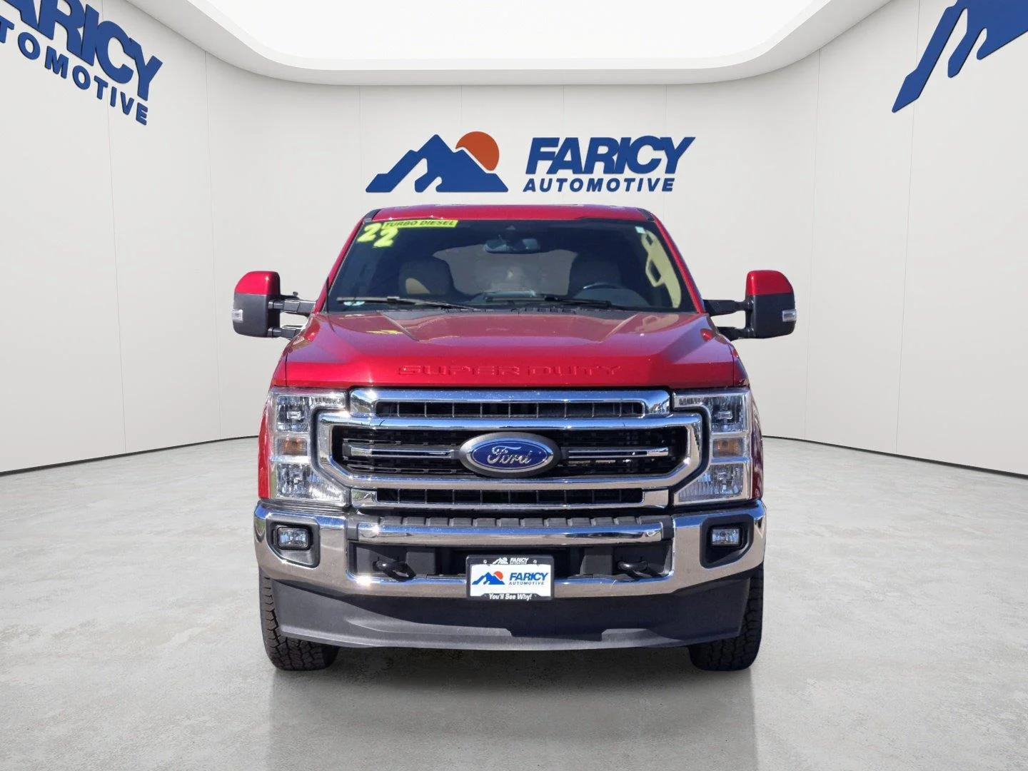 Used 2022 Rapid Red Metallic Tinted Clearcoat Ford LARIAT image 2
