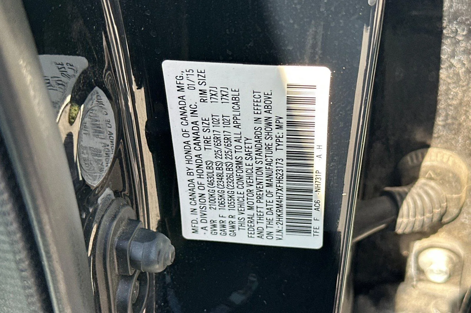 Used 2015 Crystal Black Pearl Honda EX-L image 29