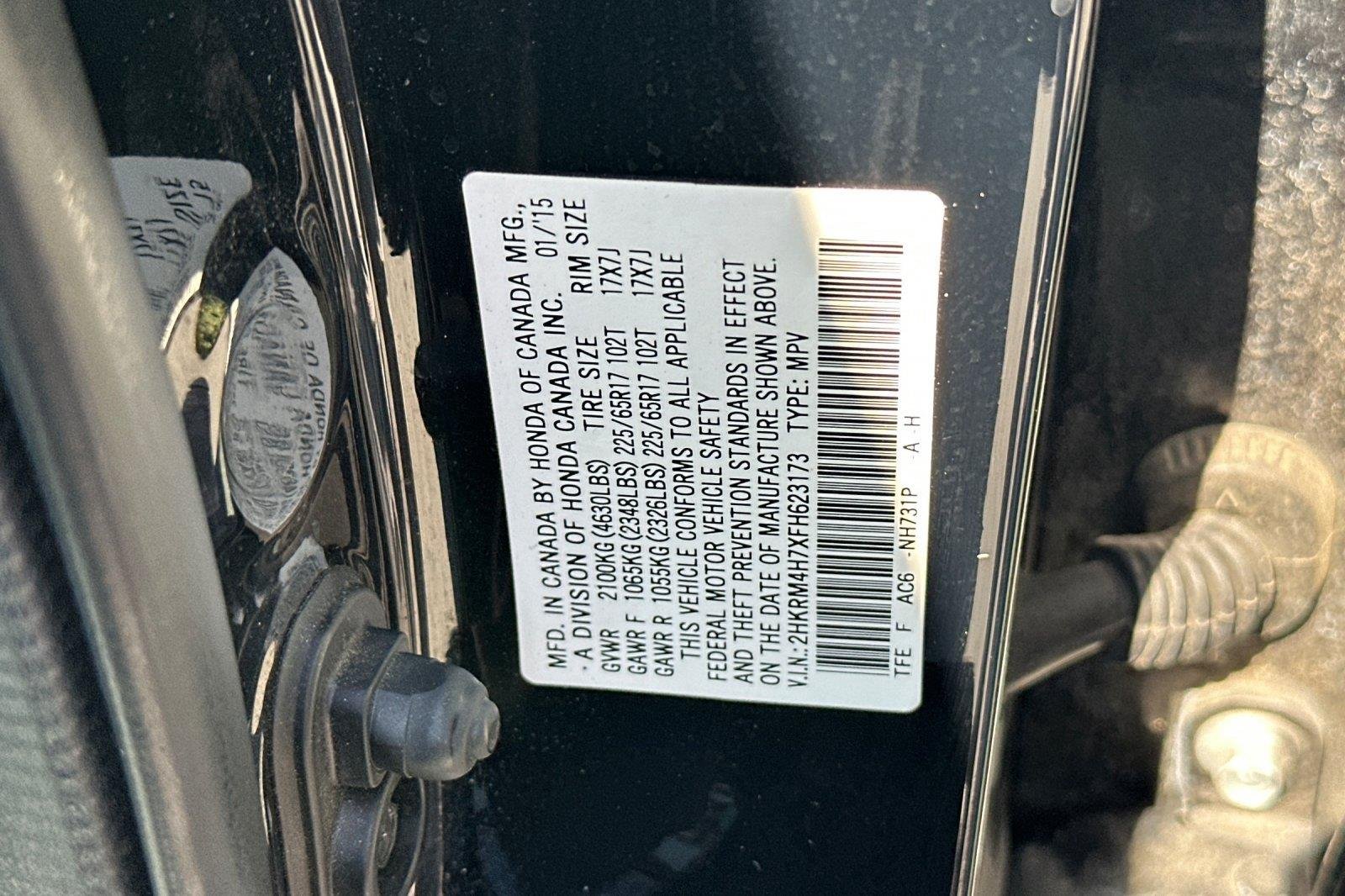 Used 2015 Crystal Black Pearl Honda EX-L image 29