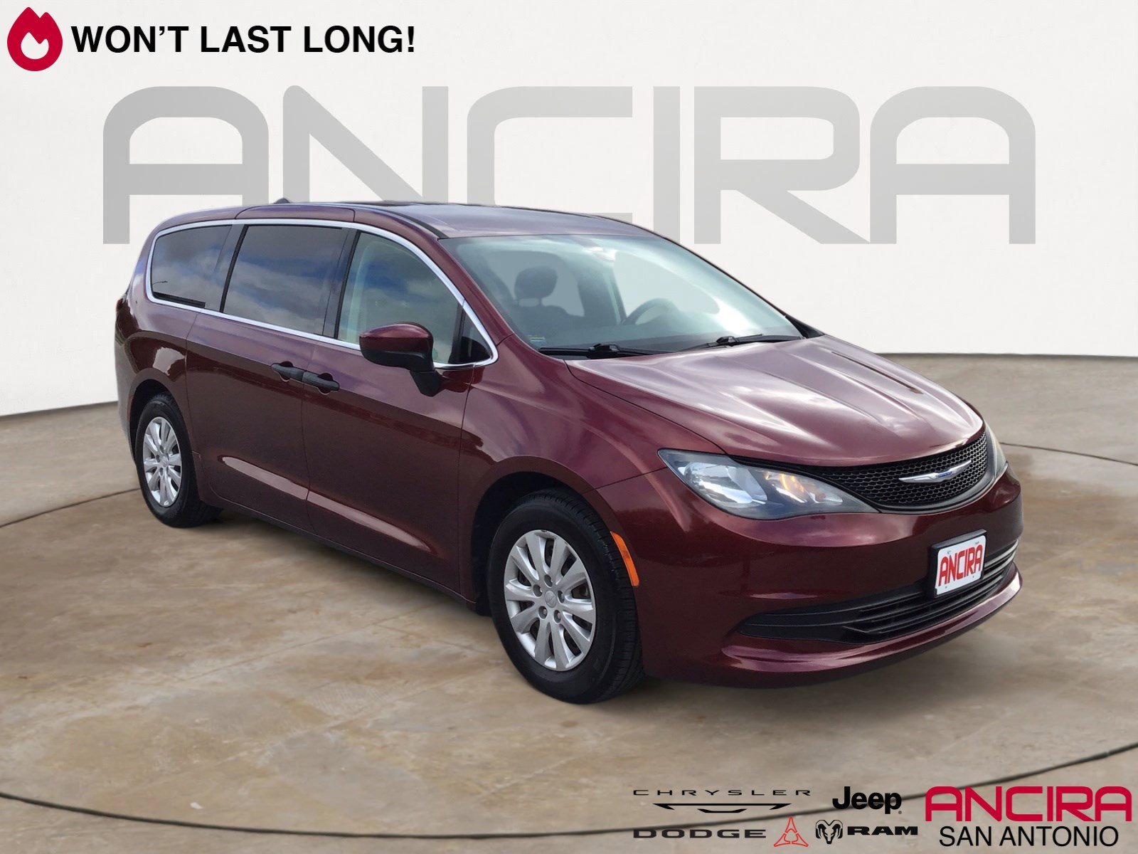 Used 2018 Velvet Red Pearlcoat Chrysler L image 1