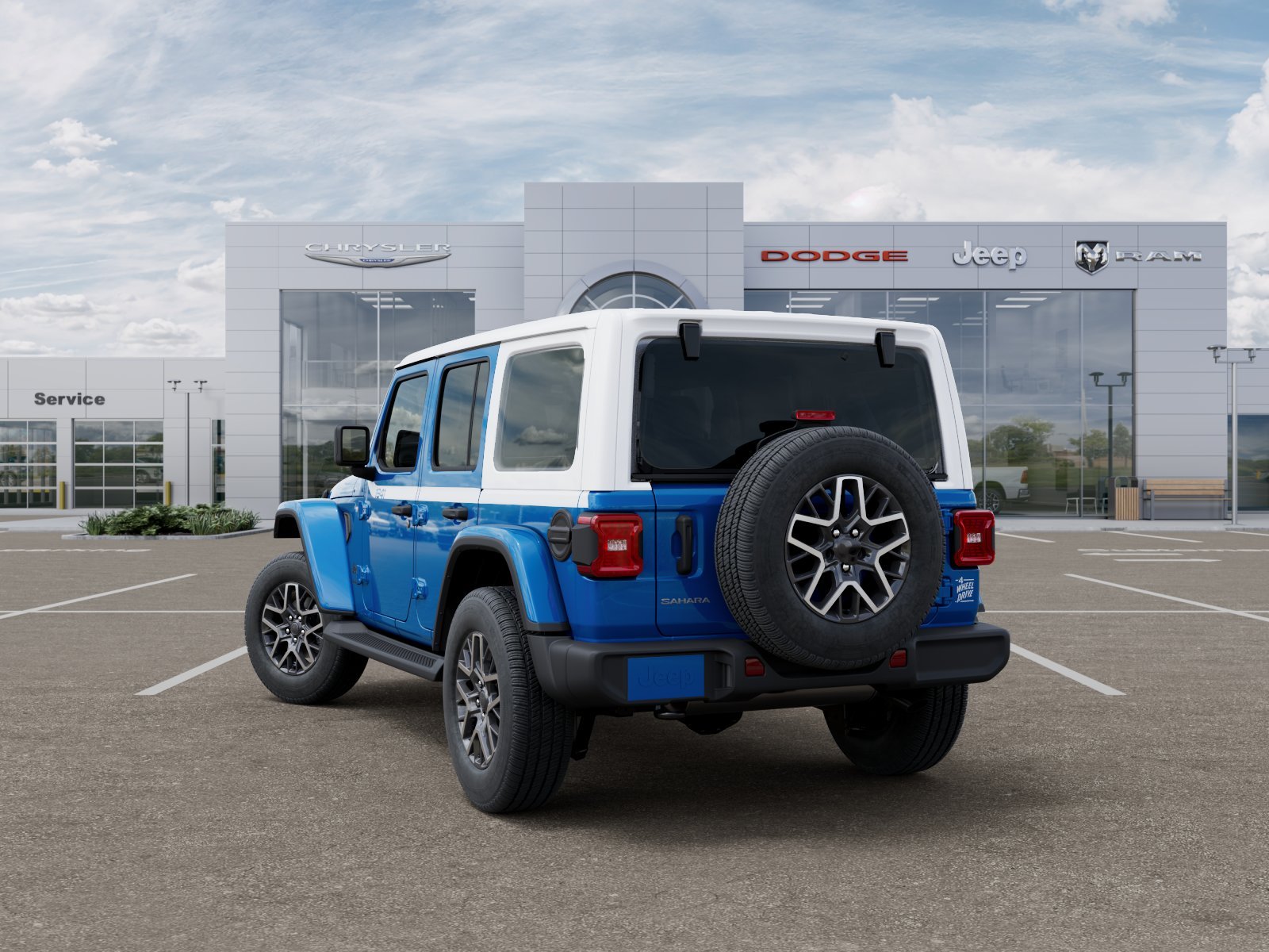 New 2026 Hydro Blue Pearl-Coat Exterior Paint Jeep Sahara image 34