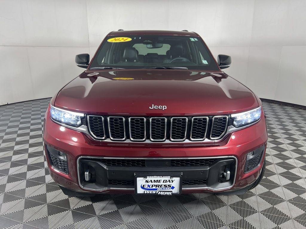 Used 2024 Velvet Red Pearlcoat Jeep Overland image 3