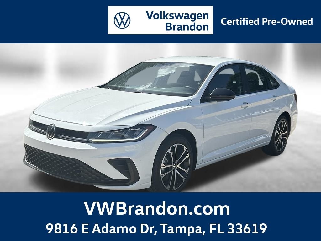 Certified Used 2025 White Volkswagen 1.5T Sport image 1