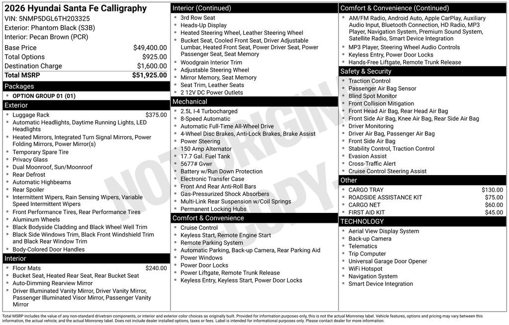 New 2026 Black Hyundai Calligraphy AWD image 24