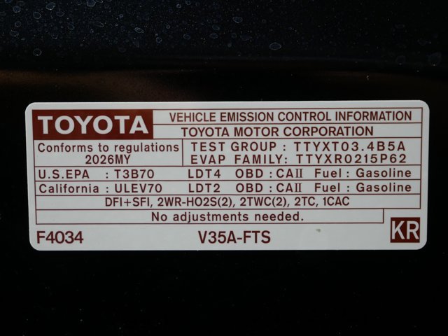 New 2026 Midnight Black Metallic Toyota SR5 image 30
