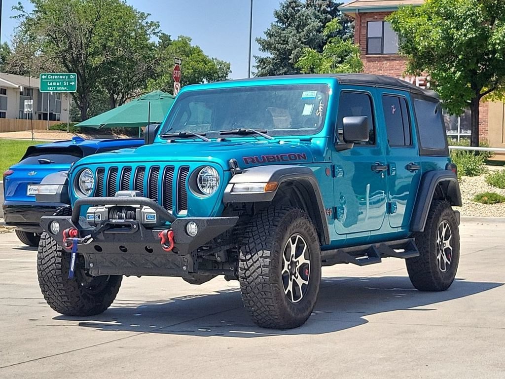 Used 2020 Teal Jeep Rubicon 4x4 image 4