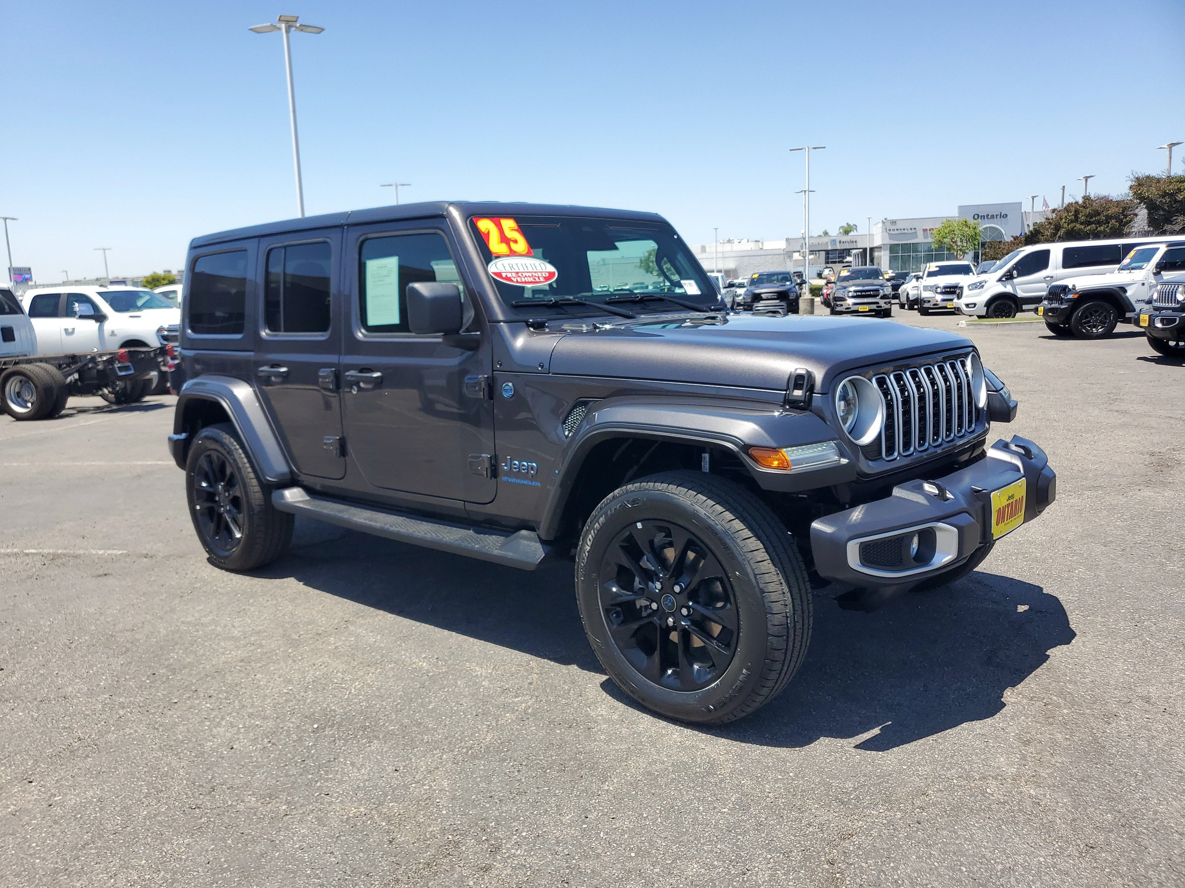Certified Used 2025 Gray Jeep Sahara 4xe image 29