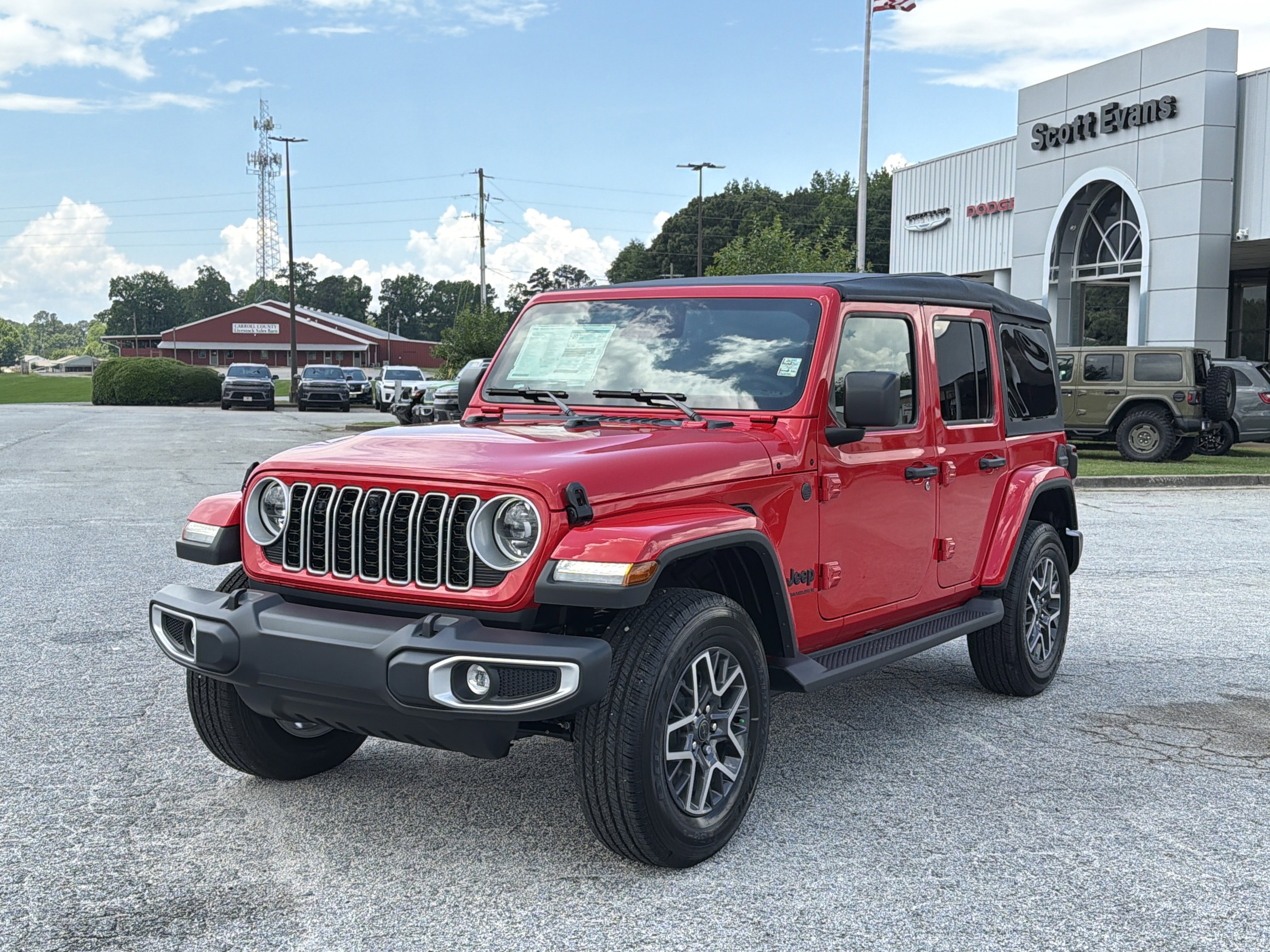 New 2026 Firecracker Red Clear-Coat Exterior Paint Jeep Sahara image 4