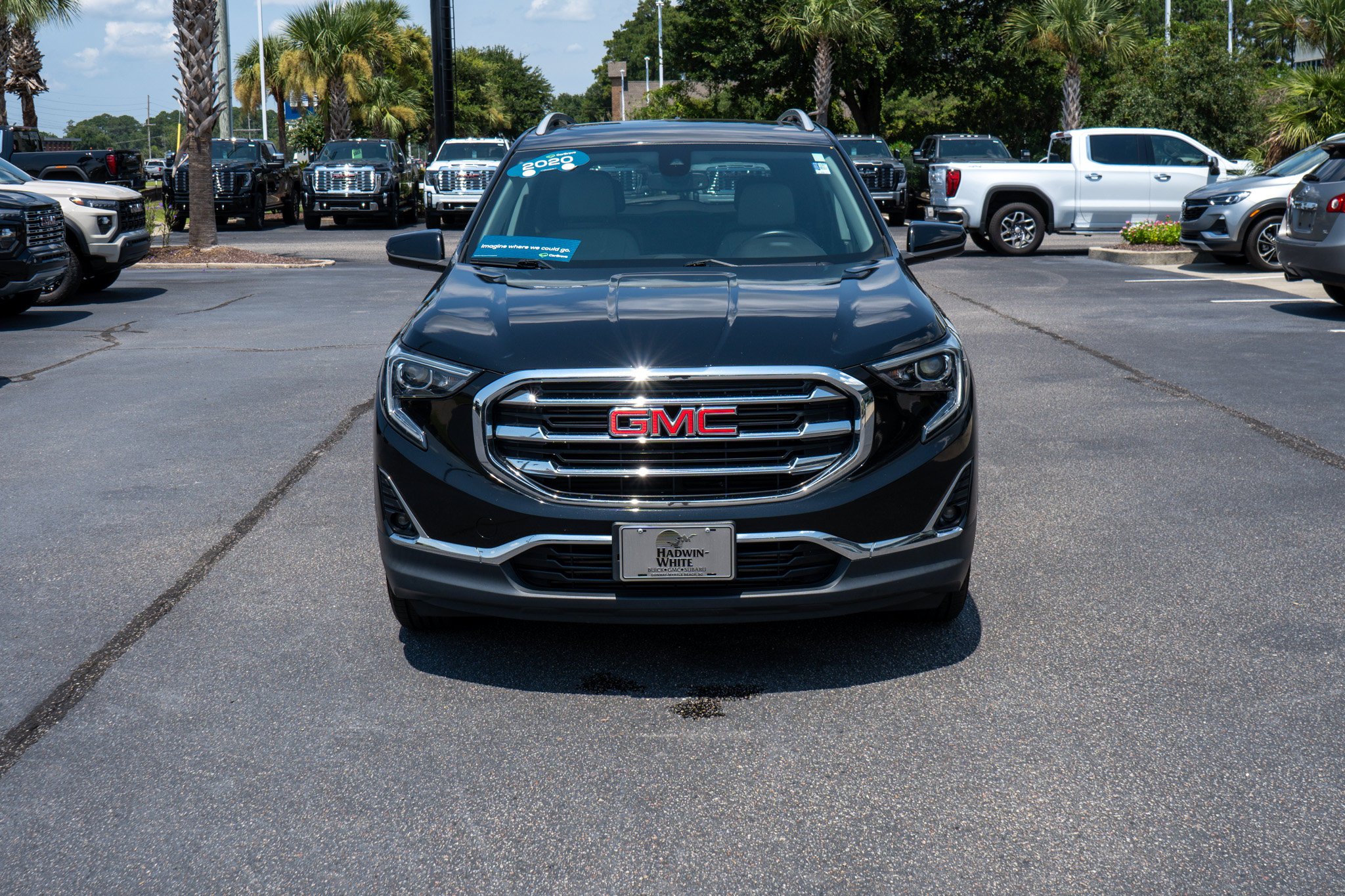 Used 2020 Ebony Twilight Metallic GMC SLT image 8
