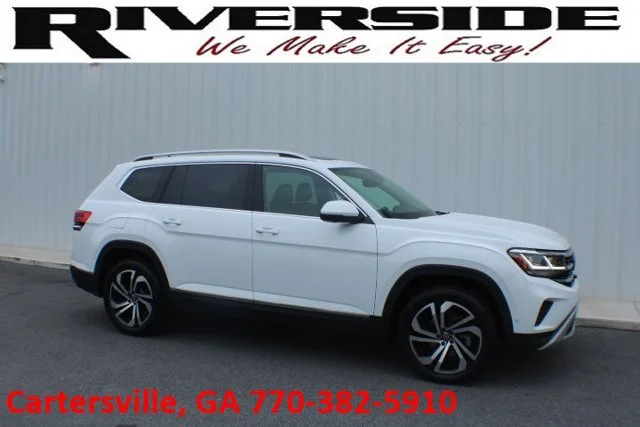 Used 2021 White Volkswagen 3.6L V6 SEL Premium image 1