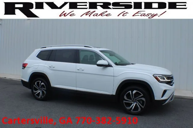 Used 2021 White Volkswagen 3.6L V6 SEL Premium image 1