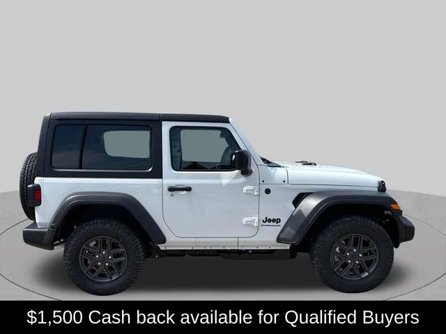 New 2026 Bright White Clear-Coat Exterior Paint Jeep Sport S image 2