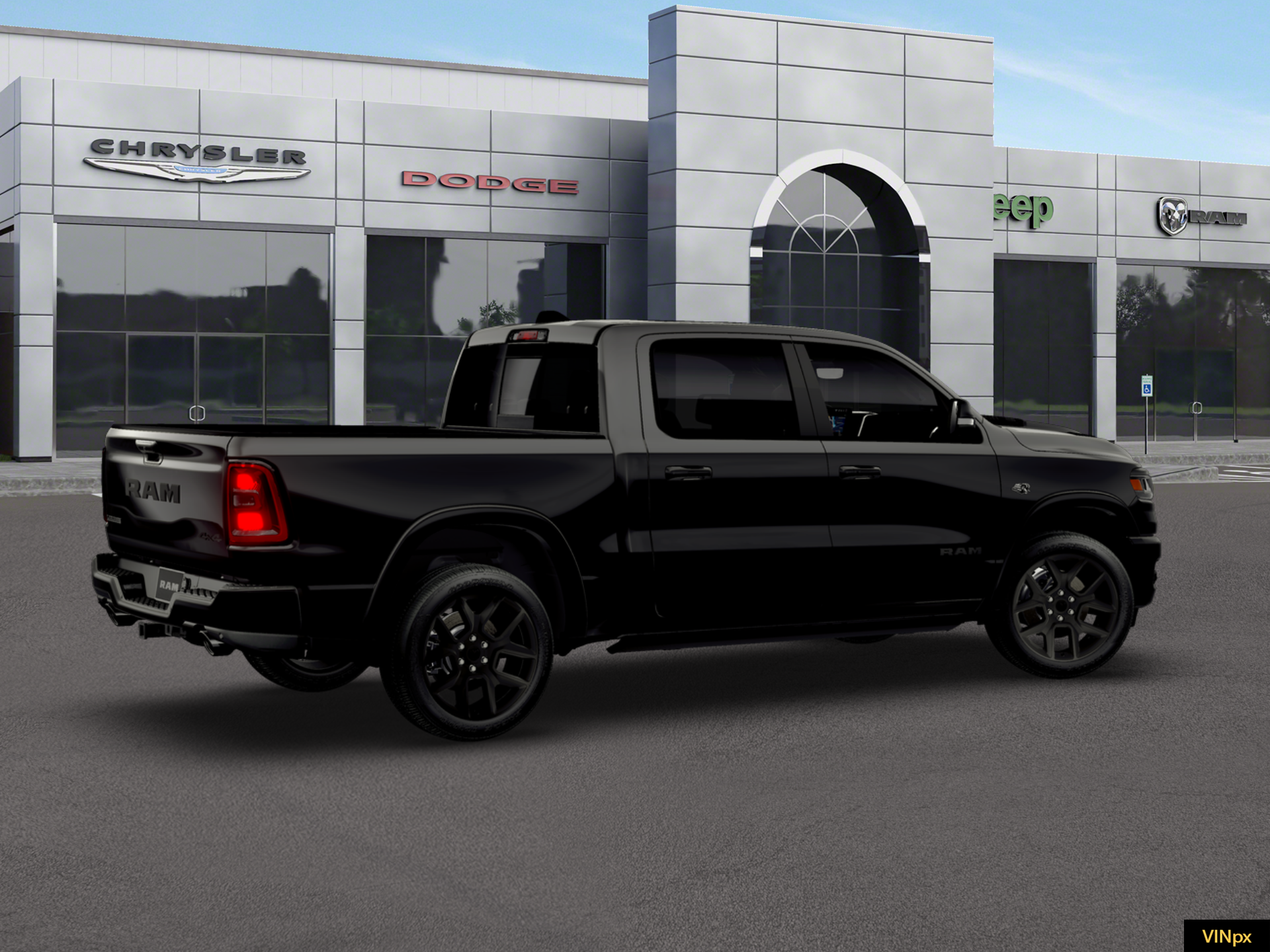 New 2026 Diamond Black Crystal Pearl-Coat Exterior Paint RAM Laramie image 20