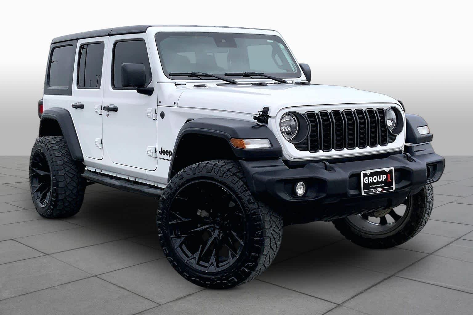 Used 2024 Bright White Clearcoat Jeep Sport S image 3