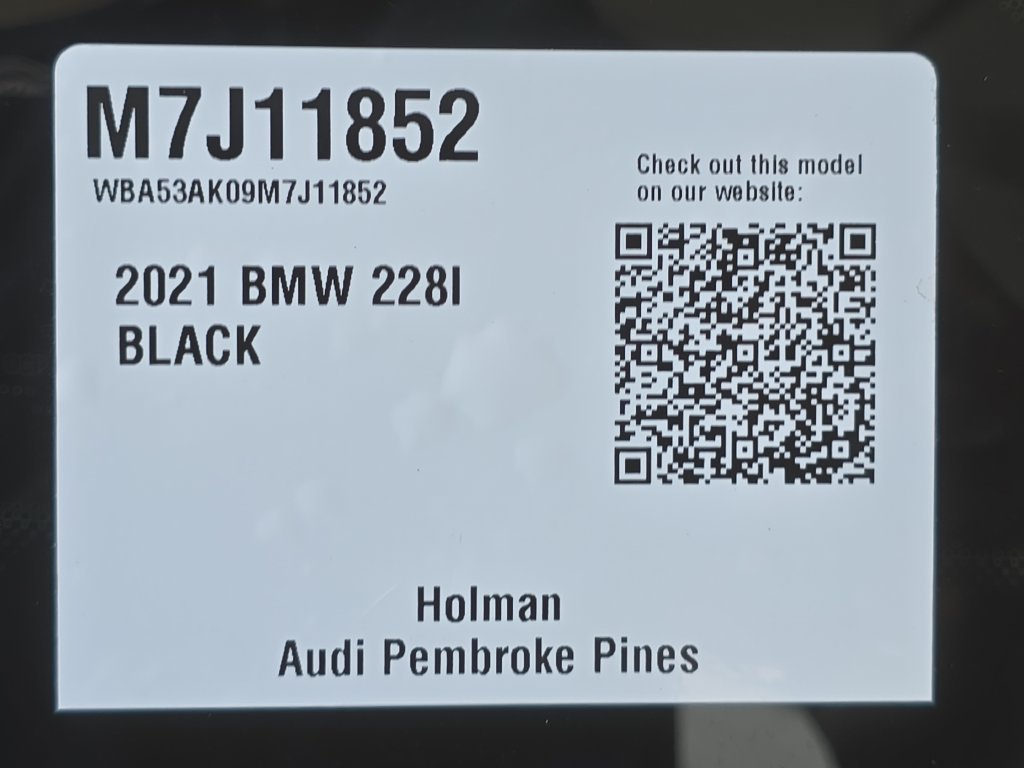 Used 2021 Jet Black BMW 228i image 33