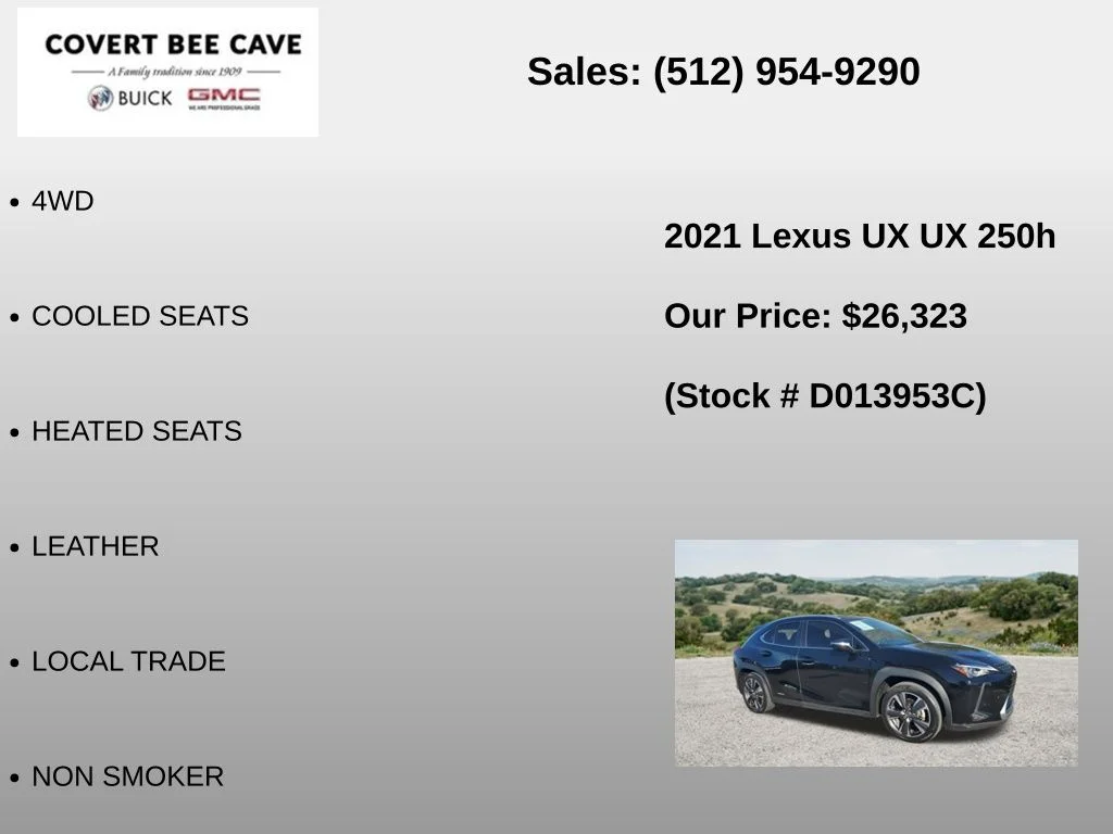Used 2021 Black Lexus 250h Base image 6