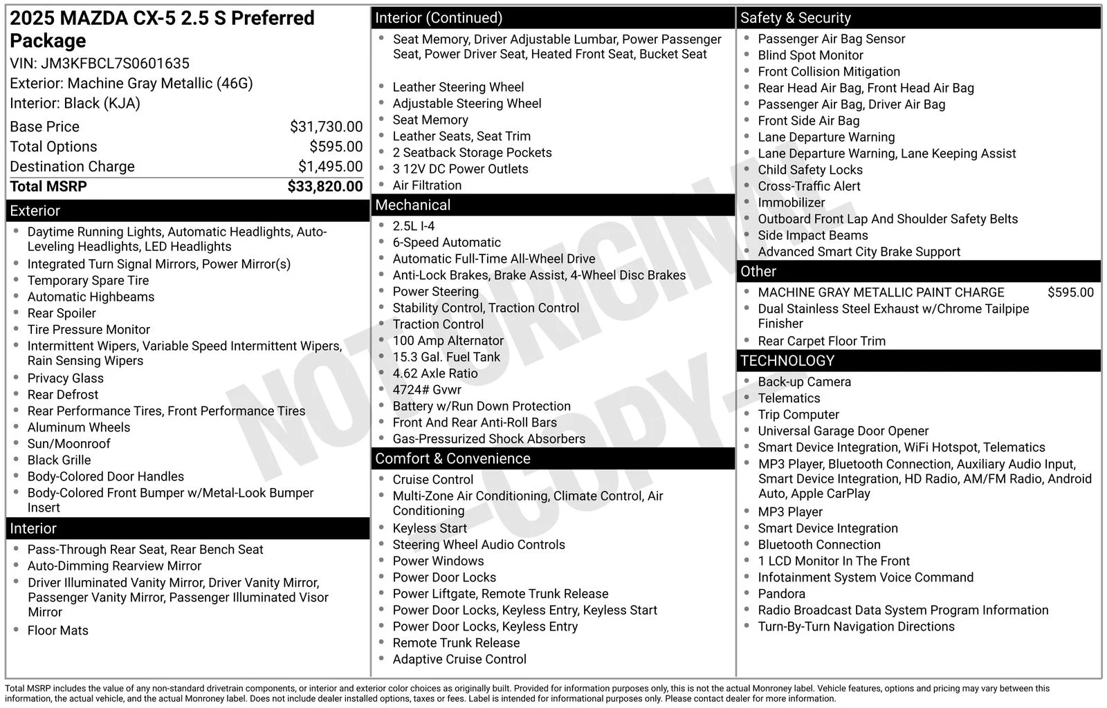 Certified Used 2025 Machine Gray Metallic Mazda 2.5 S Preferred Package image 25