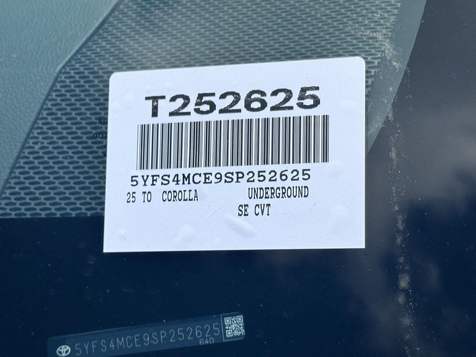 Used 2025 Underground Toyota SE image 61