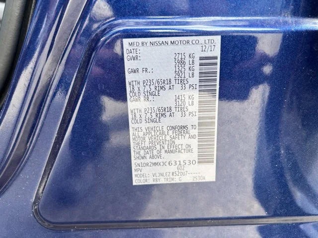 Used 2018 Caspian Blue Nissan SV image 11