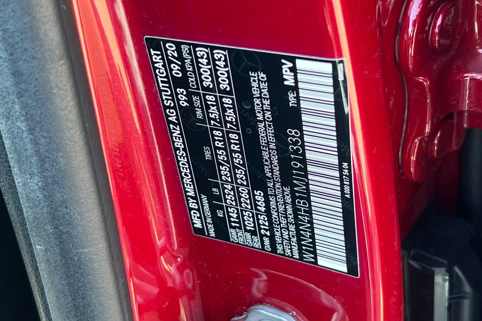 Certified Used 2021 Patagonia Red Metallic Mercedes-Benz 250 image 26