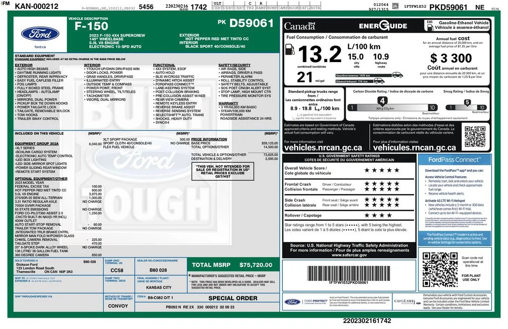 Certified Used 2023 Red Ford XLT image 3