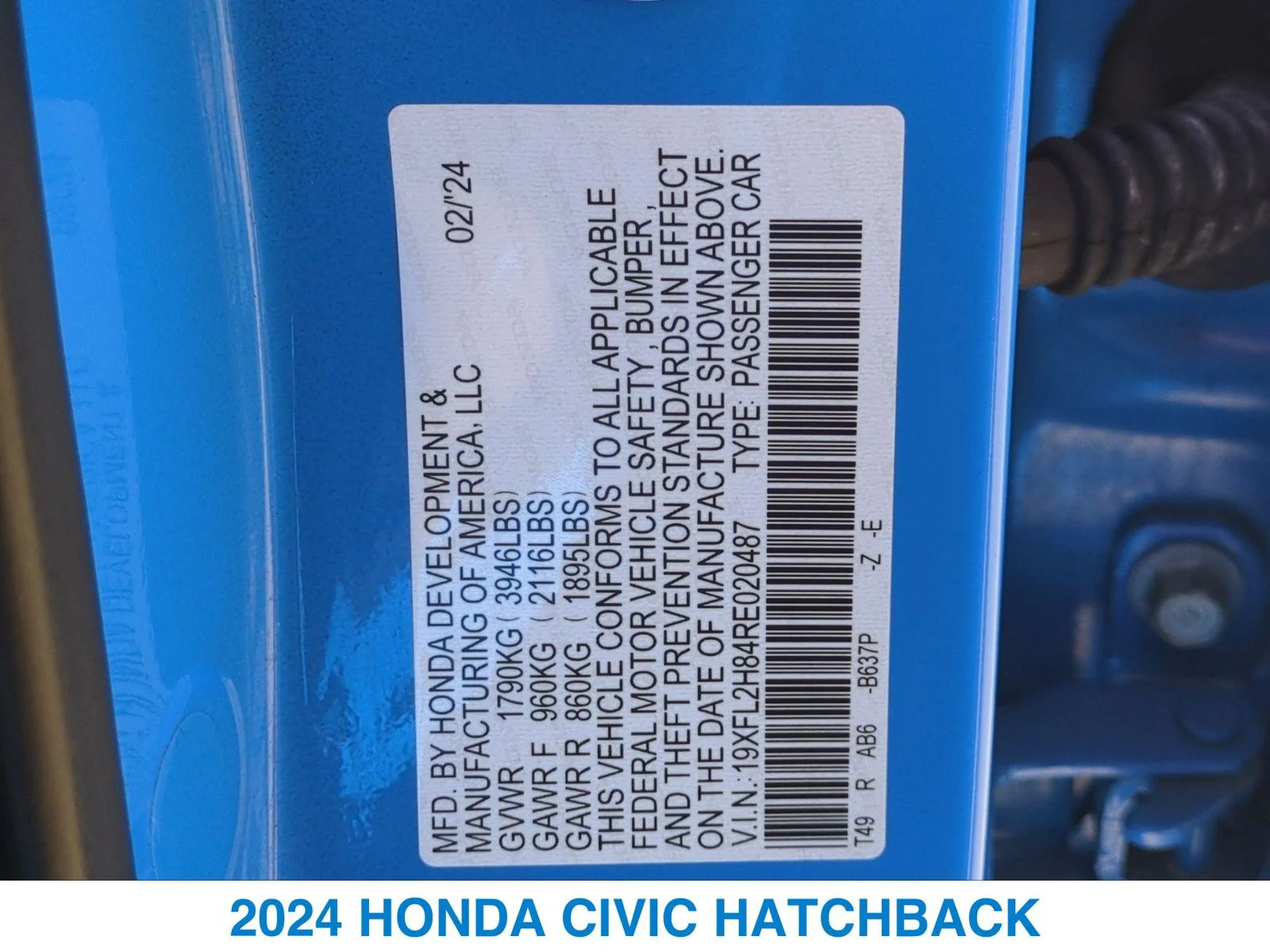 Certified Used 2024 Blue Honda Sport image 26