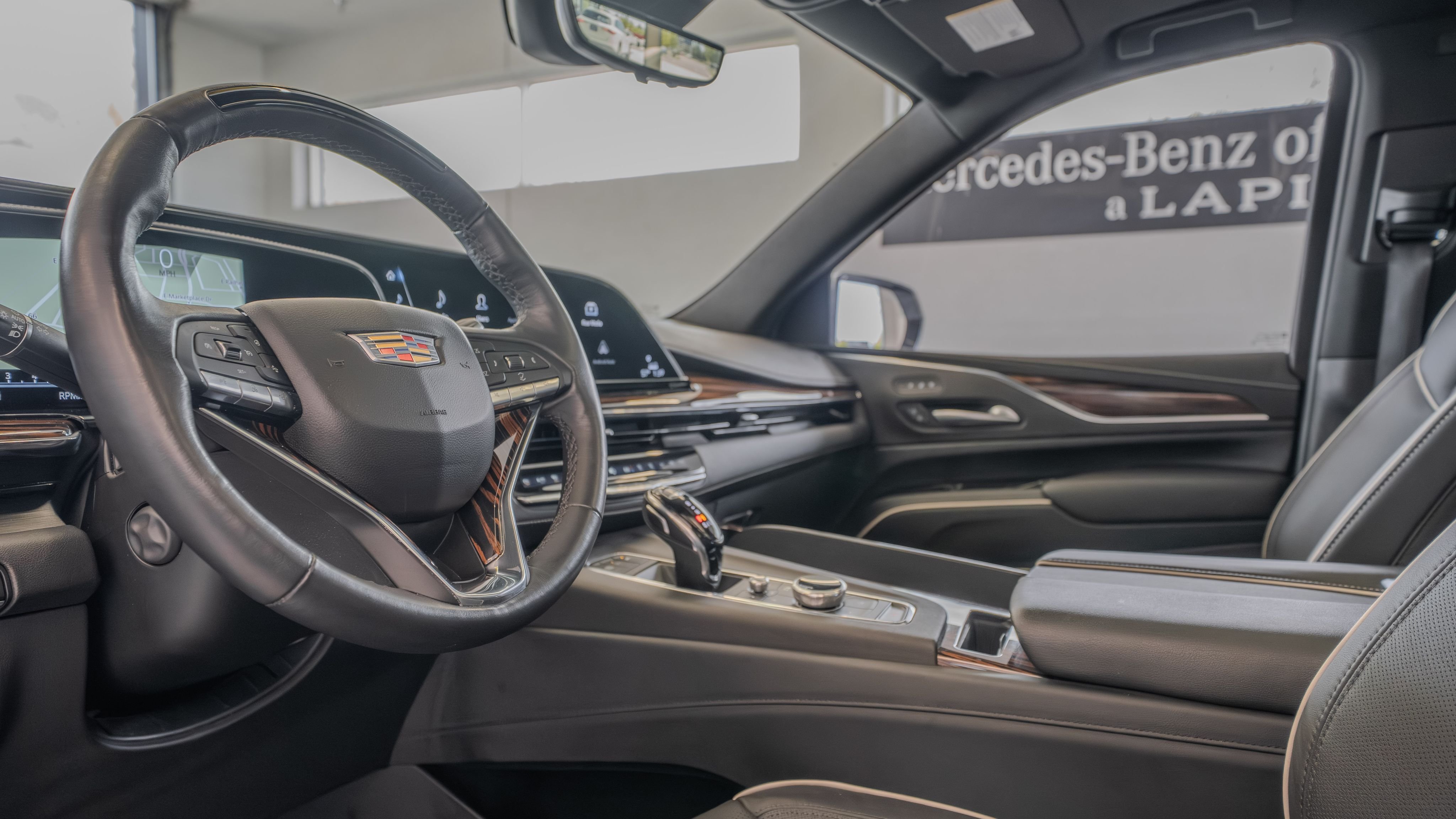 Used 2023 Crystal White Tricoat Cadillac Premium Luxury image 7