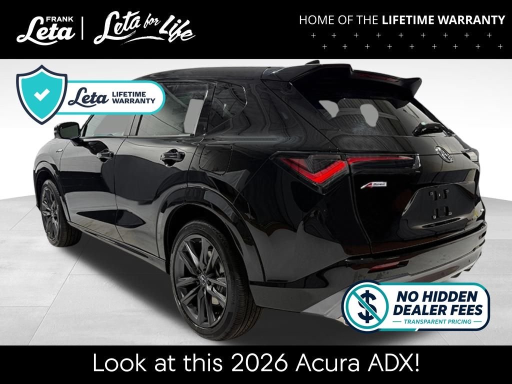 New 2026 Crystal Black Pearl Acura w/A-Spec Package image 3