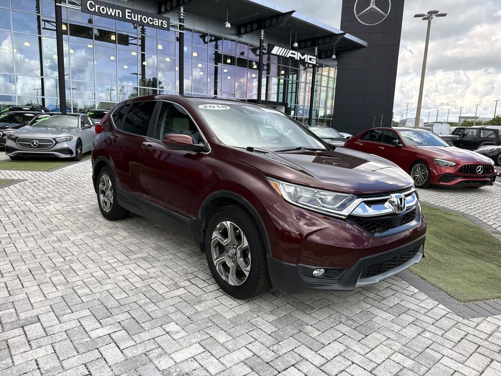 Used 2018 Dark Cherry Honda EX-L image 7