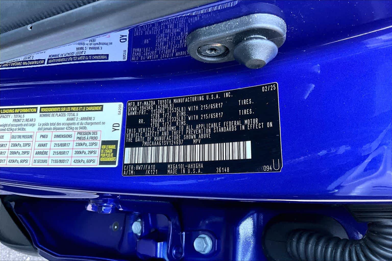 Used 2025 Blue Crush Metallic Toyota LE image 34